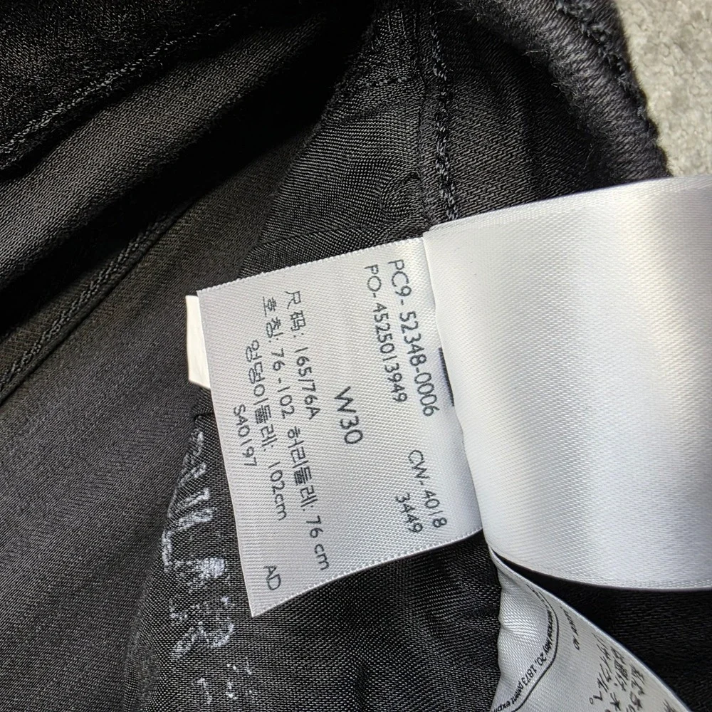 Levi Strauss Mile High Super Skinny Black Distressed Jeans‎ Women Size 30